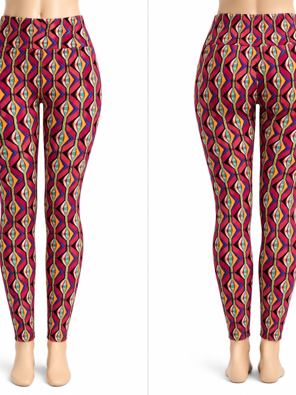 LuLaRoe Tall & Curvy TC Leggings Colorful Geometric Boho Print
Tall And Curvy